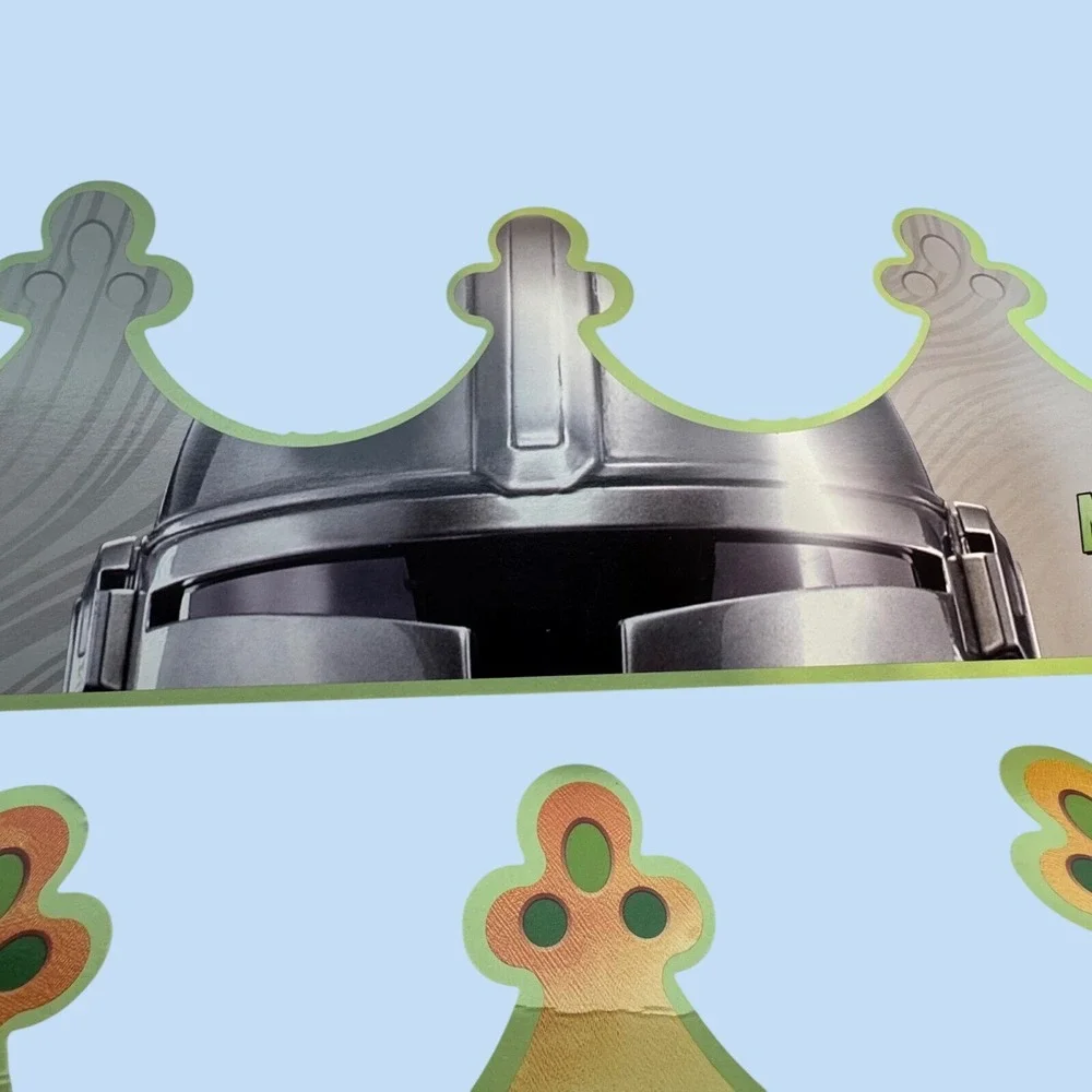 Burger King The Mandalorian Grogu Crown Set Kids Paper Movie Promo‎ Multi